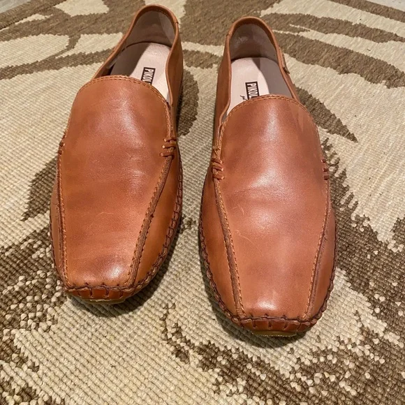 NWOT Men's Pikolinos Tan Leather Driving Moccasin 41 (US 7)
